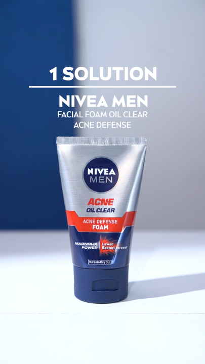 Nivea Men Acne Oil Clear Facial Foam 100ML