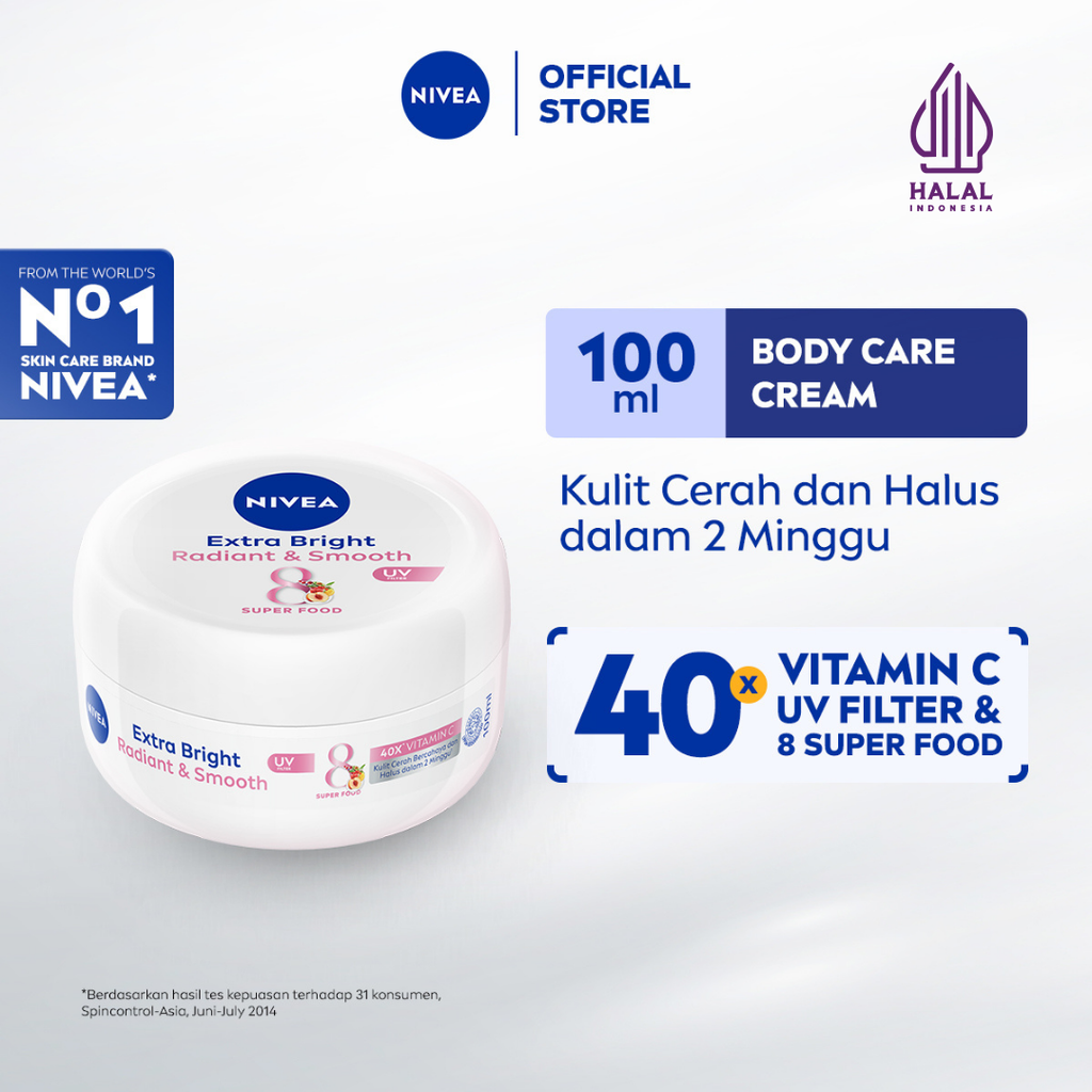 Nivea Extra Bright Radiant & Smooth Cream 50ML