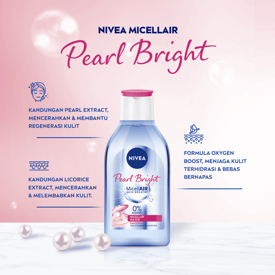 Nivea Micellar Water Micellair Pearl Bright 125ML