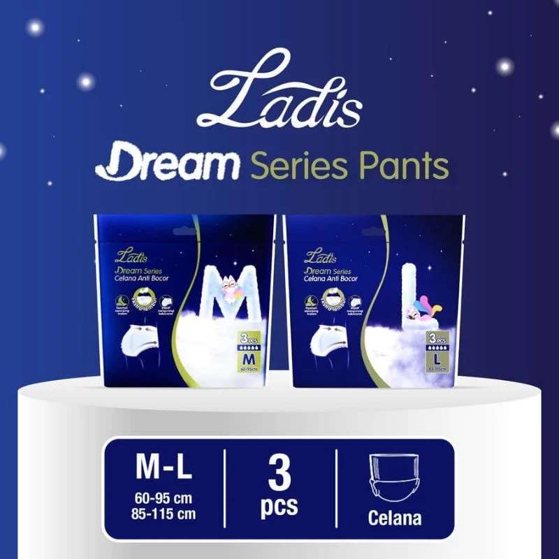 Ladis Dream Series Celana Anti Bocor L 3PCS