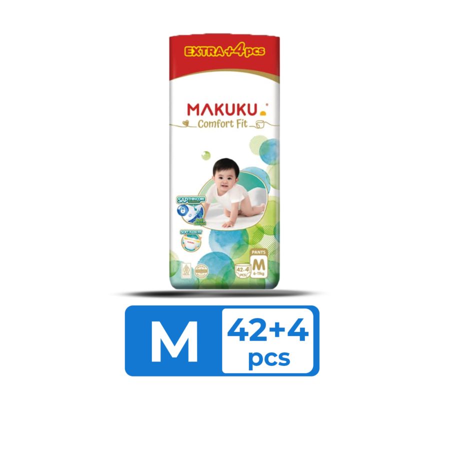 Makuku Sap Diapers Comfort Fit Pants M 46PCS