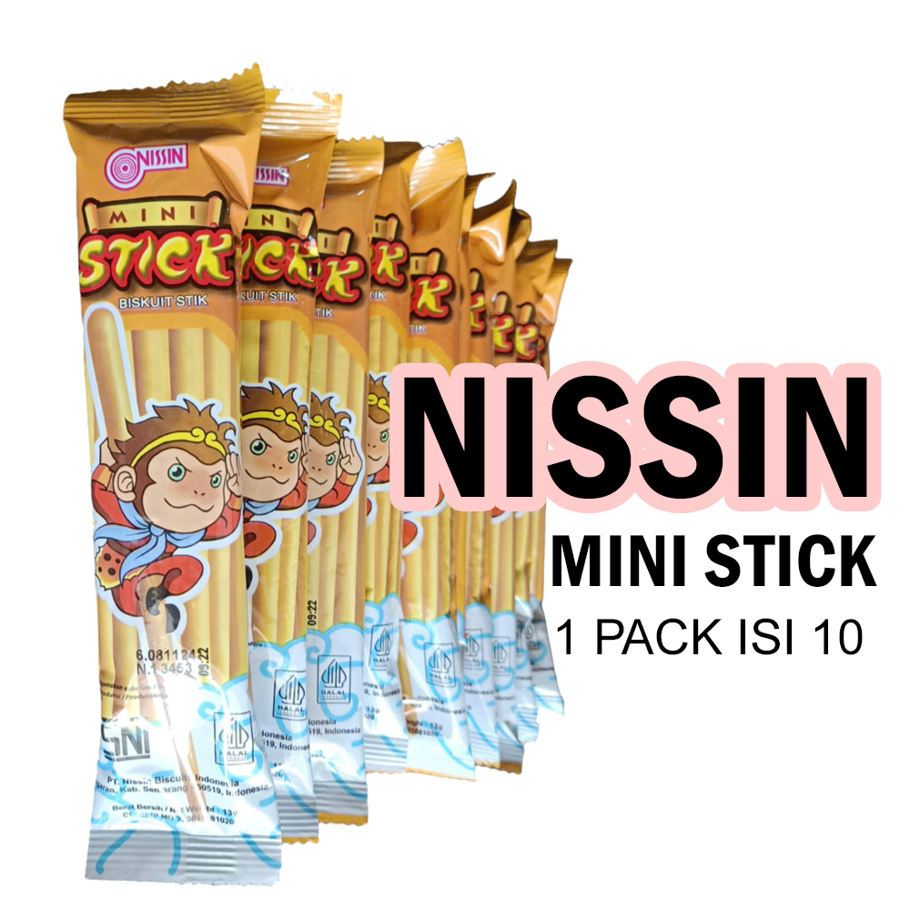 Nissin Mini Stick Biskuit Stik 10x13GR