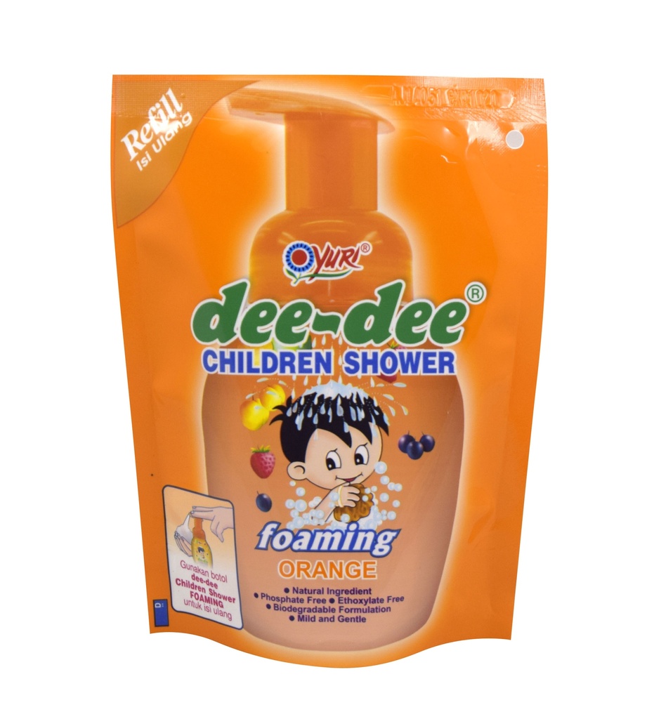 Dee-Dee Children's Body Wash Orange Refill Pch 200ML
