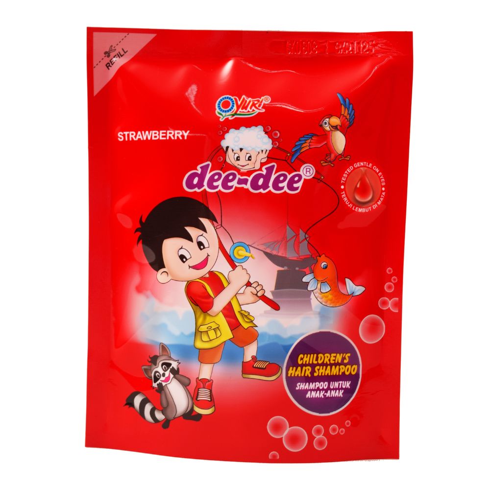 Dee-Dee Children's Hair Shampoo Strawberry Refill Pch 2x200ML