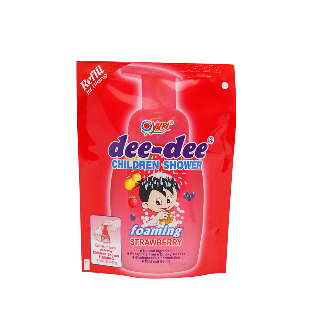 Dee-Dee Children Shower Foaming Strawberry Refill Pch 200ML