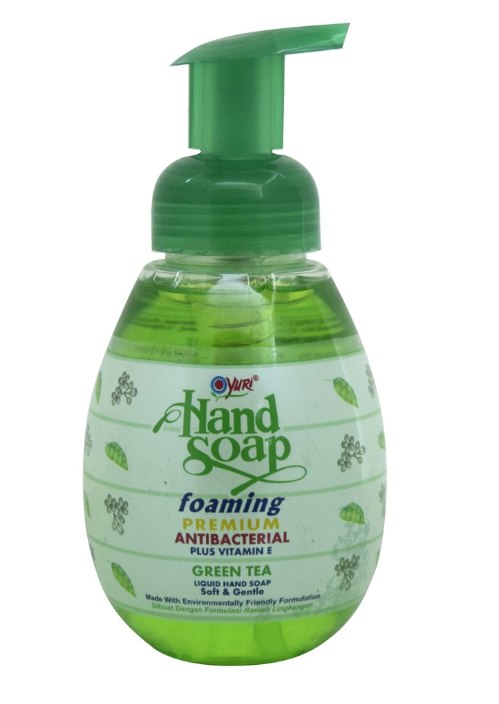 Yuri Hand Soap Foaming Green Tea Btl 410ML