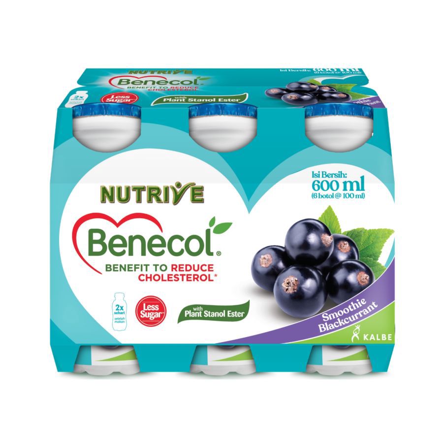 Nutrive Benecol Smoothie Blackcurrant 6x100ML