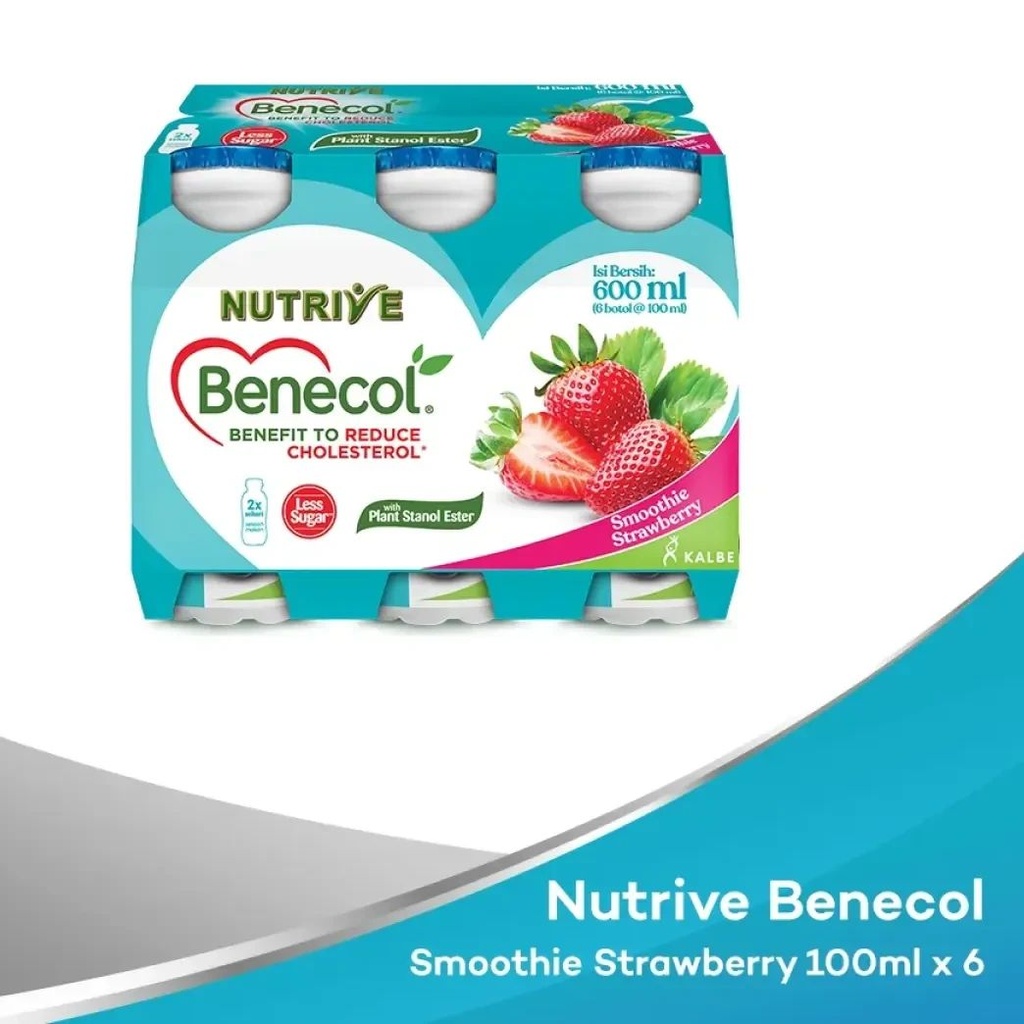 Nutrive Benecol Smoothie Strawberry 6x100ML