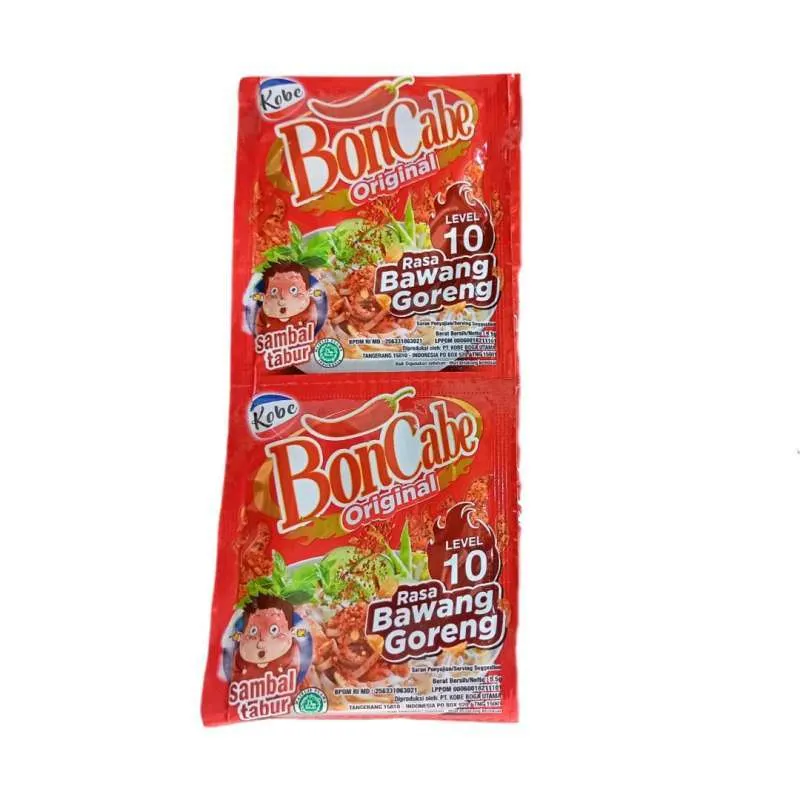 Boncabe Sambal Tabur Original Level 10 Rasa Bawang Goreng 12x5.5GR