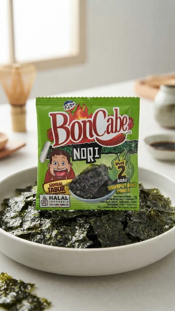 Boncabe Sambal Tabur Nori Level 2 Rumput Laut Korea 12x16GR