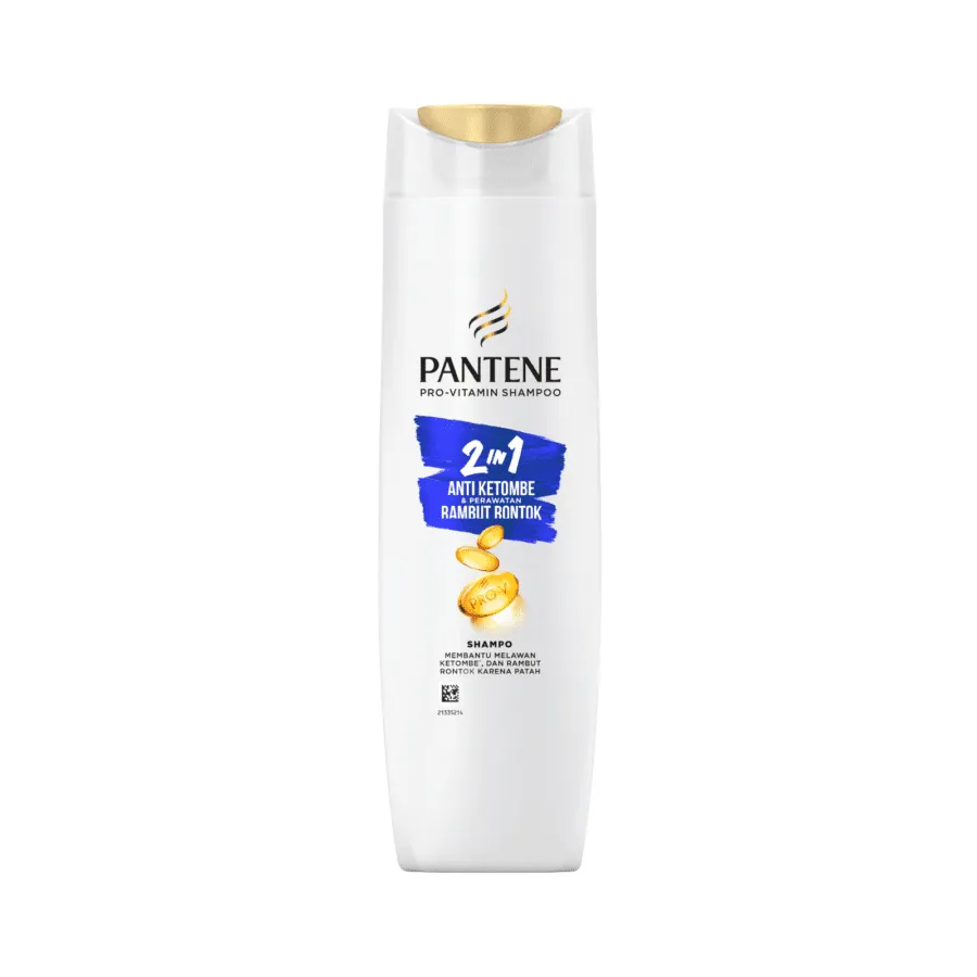 Pantene Shampoo 2in1 Anti Ketombe & Rambut Rontok Btl 290ML