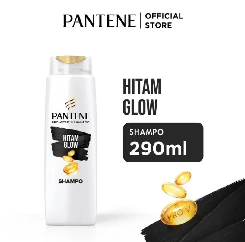 Pantene Shampoo Hitam Glow Btl 290ML