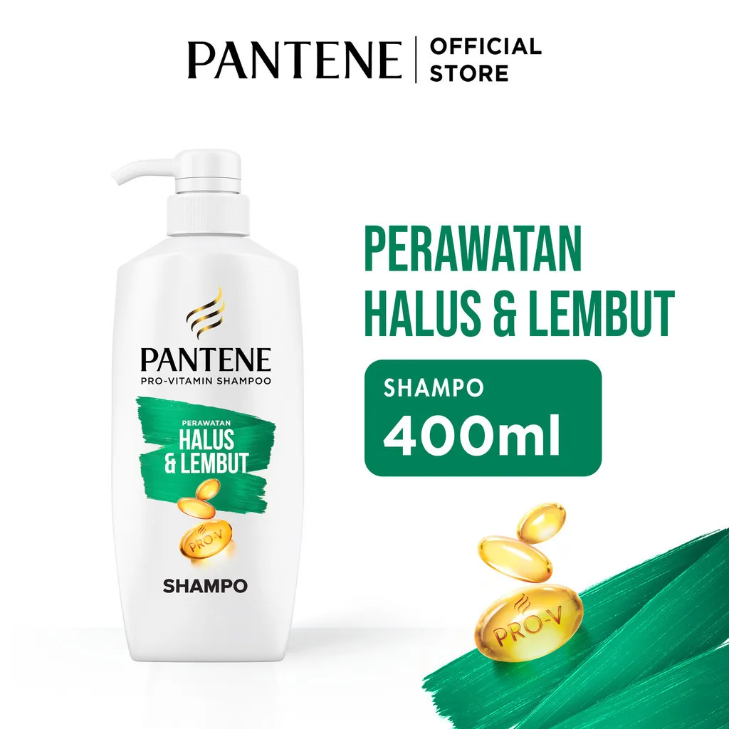 Pantene Shampoo Halus & Lembut Btl 400ML