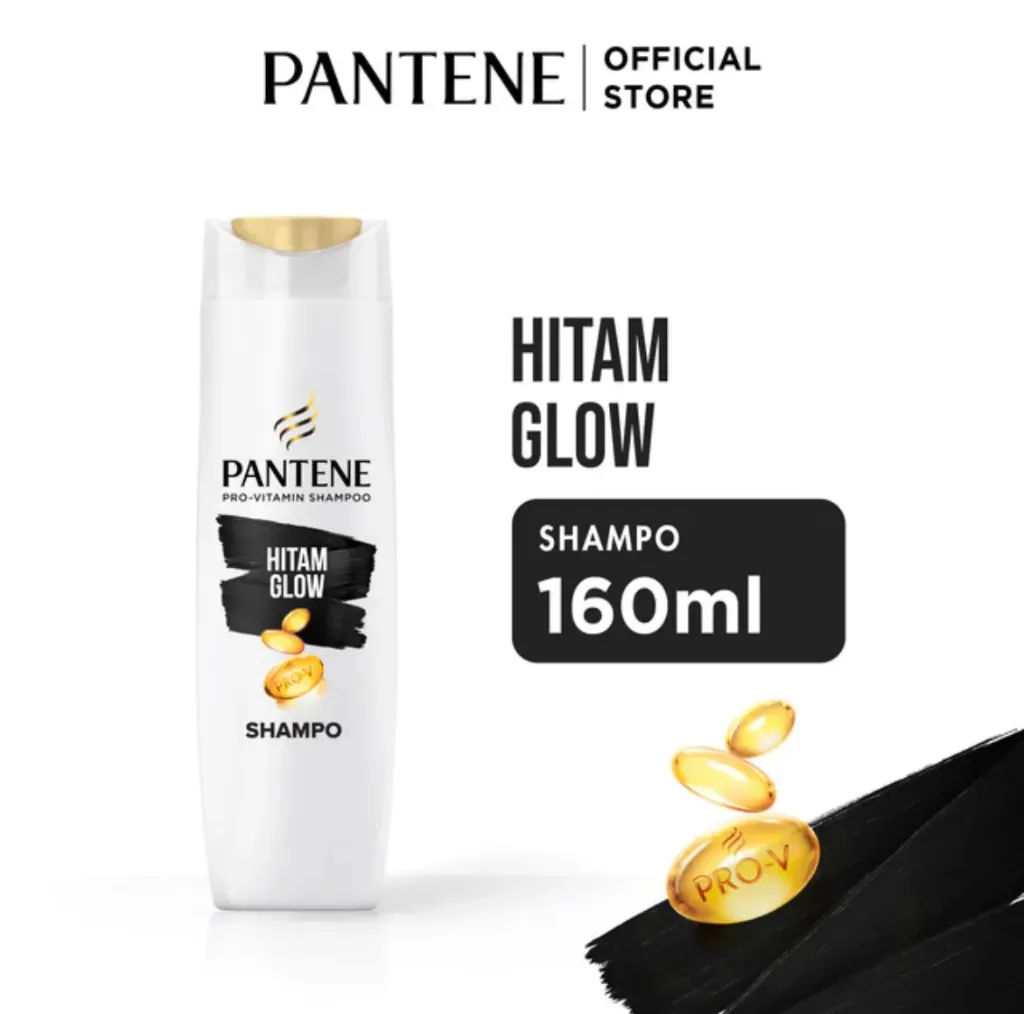 Pantene Shampoo Hitam Glow Btl 160ML
