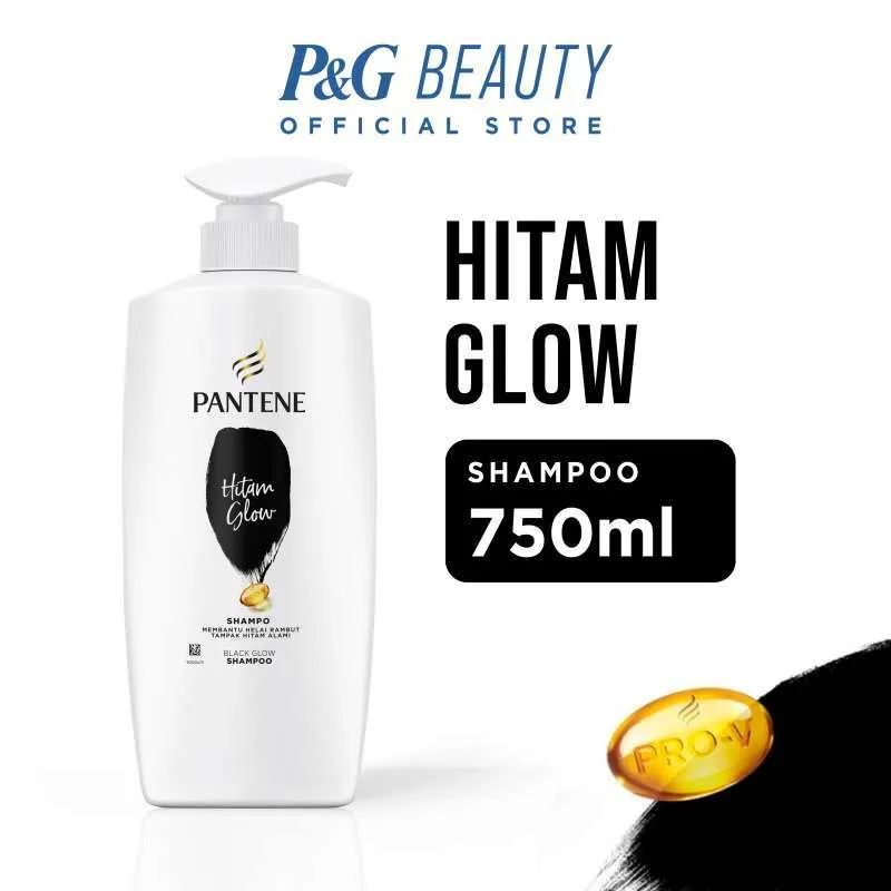 Pantene Shampoo Hitam Glow Btl 750ML