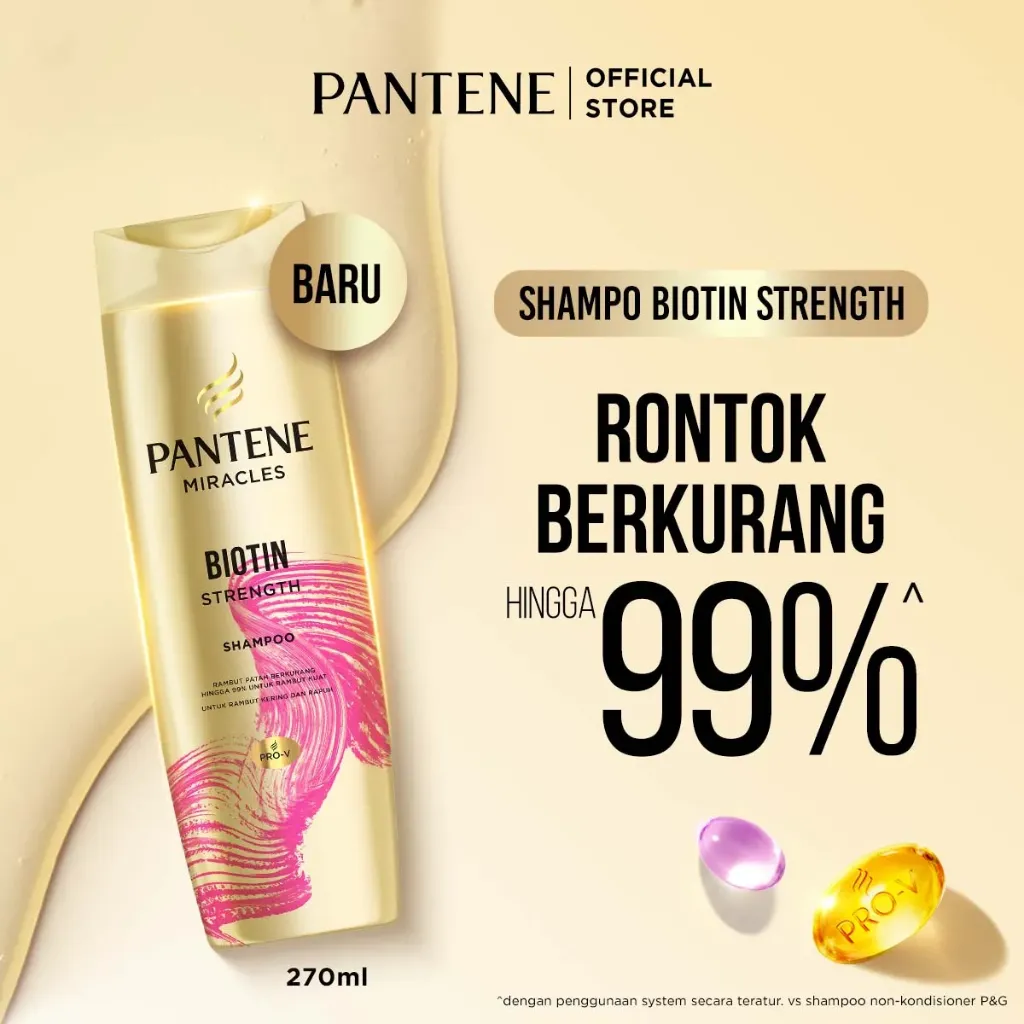 Pantene Miracles Shampoo Biotin Btl 270ML