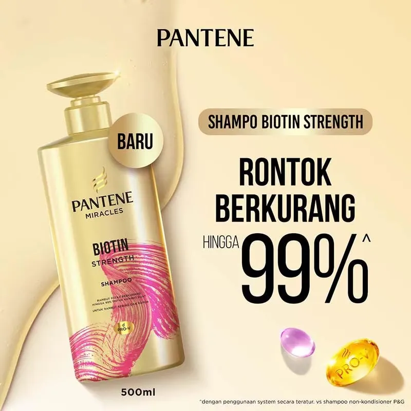 Pantene Miracles Shampoo Biotin Btl 500ML