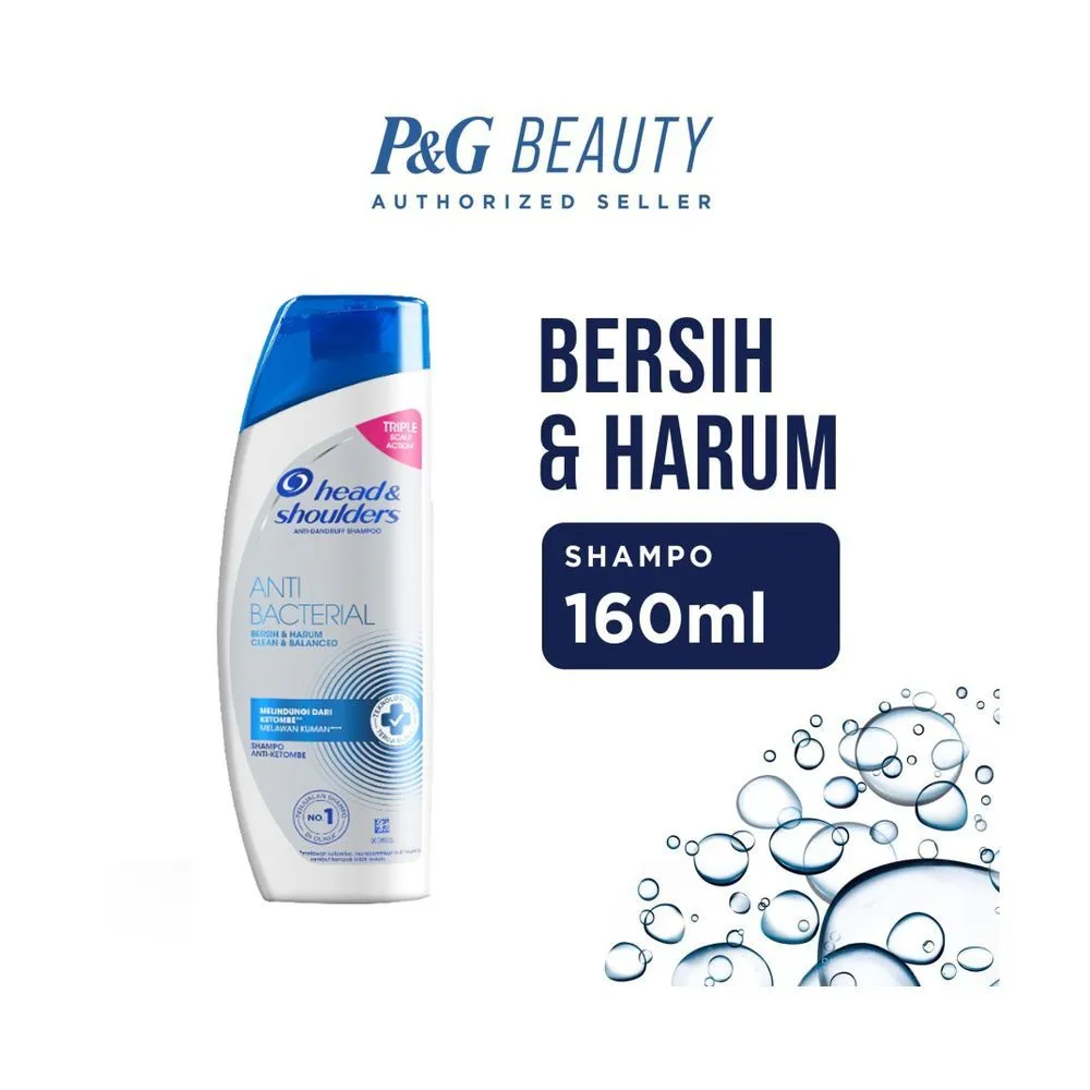 Head & Shoulders Shampo Anti-Ketombe Anti Bacterial Btl 160ML
