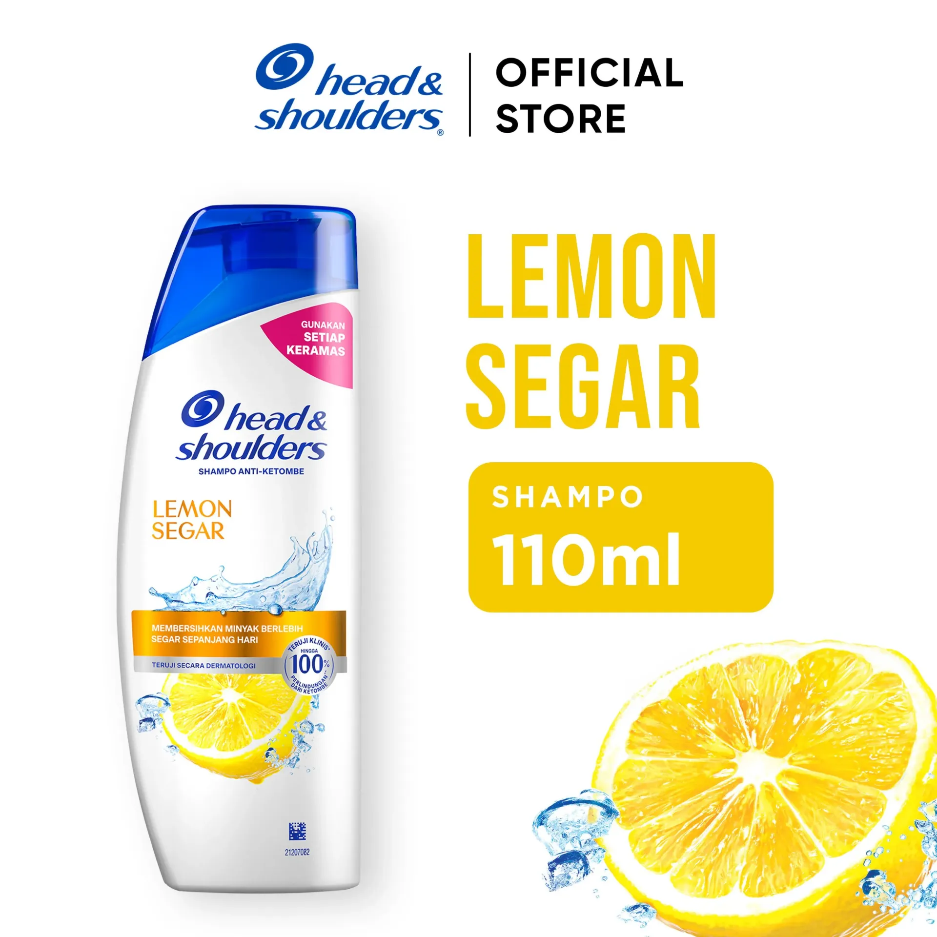 Head & Shoulders Shampo Anti-Ketombe Lemon Segar Btl 110ML