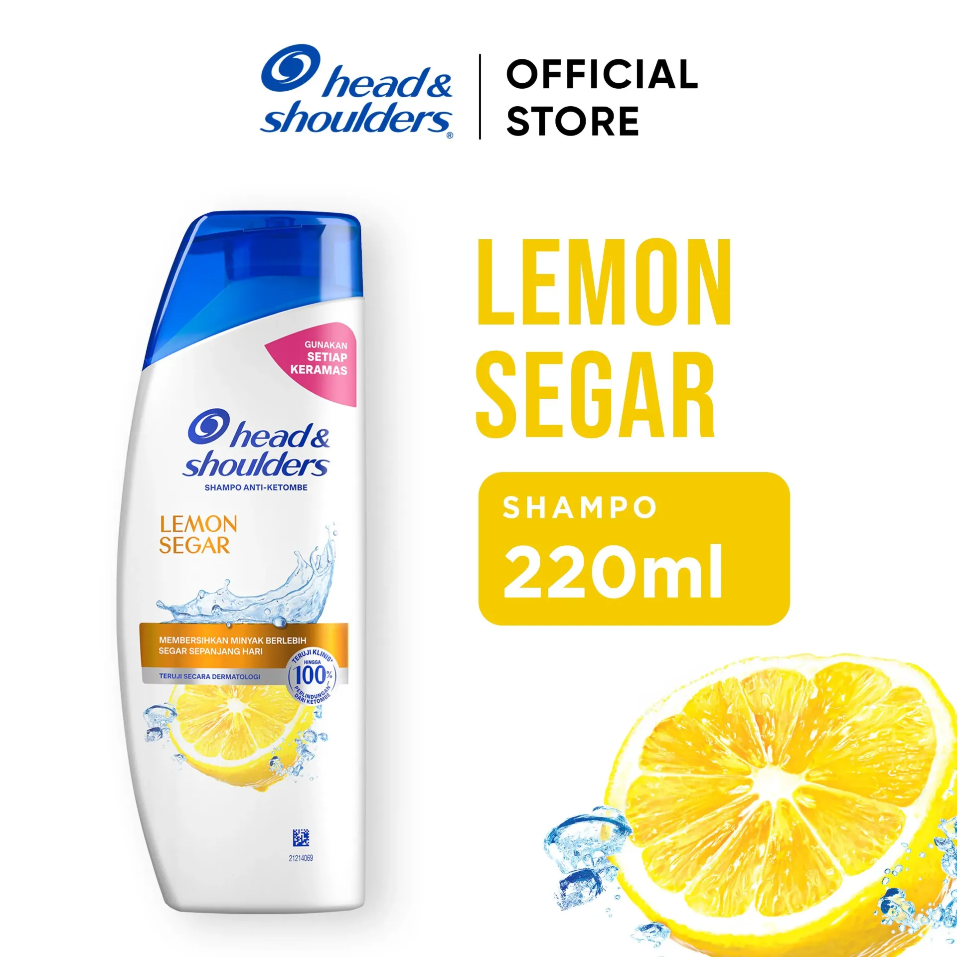 Head & Shoulders Shampo Anti-Ketombe Lemon Segar Btl 220ML