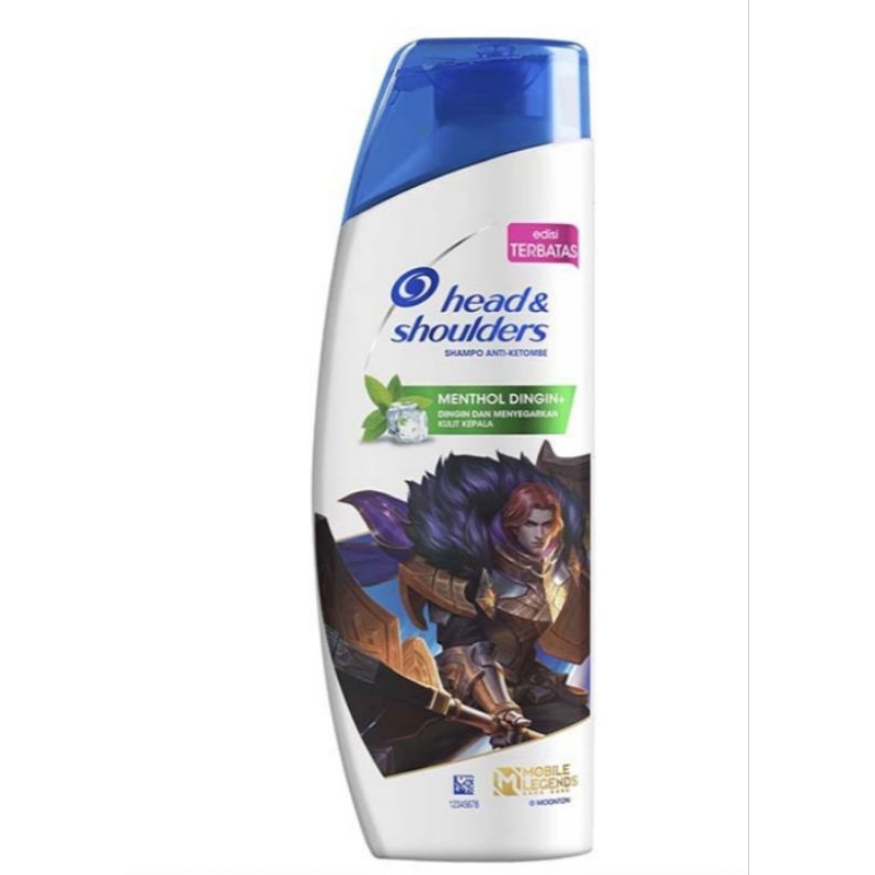 Head & Shoulders Shampo Anti-Ketombe Menthol Dingin MLBB Btl 160ML