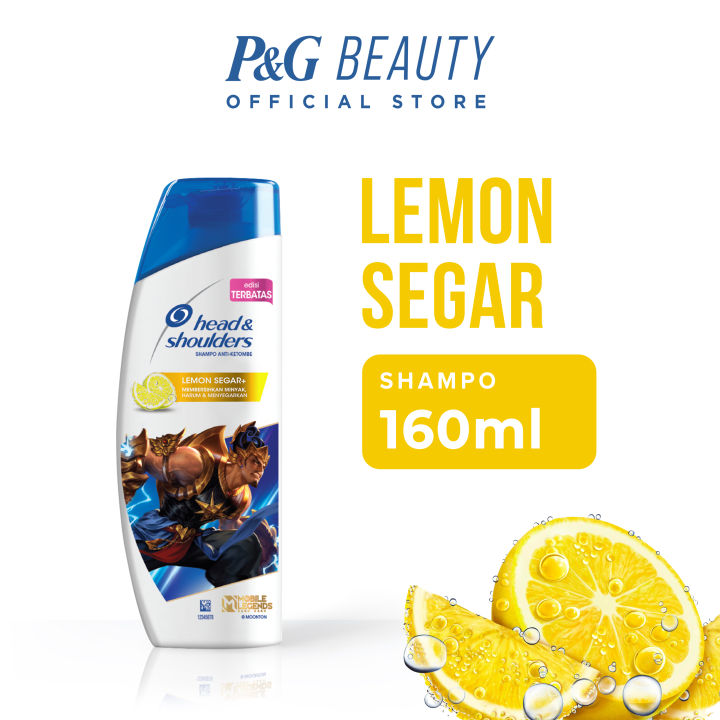 Head & Shoulders Shampo Anti-Ketombe Lemon Segar MLBB Btl 160ML