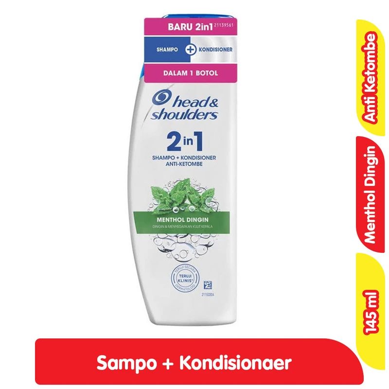 Head & Shoulders Shampo 2in1 Menthol Dingin Btl 145ML