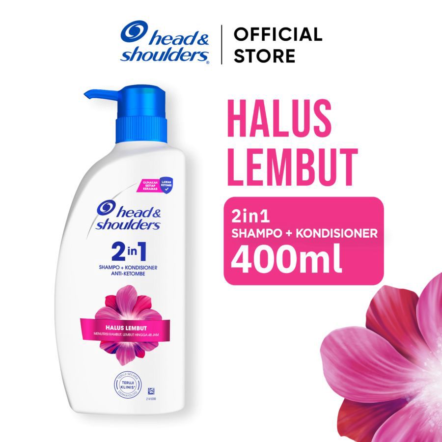 Head & Shoulders Shampo 2in1 Halus Lembut Btl 400ML