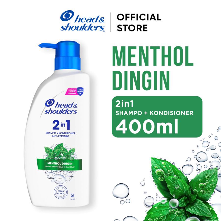 Head & Shoulders Shampo 2in1 Menthol Dingin Btl 400ML