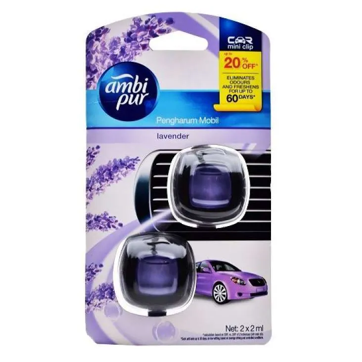 Ambi Pur Pengharum Mobil Lavender 2x2.2ML