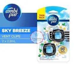 Ambi Pur Pengharum Mobil Sky Breeze 2x2.2ML
