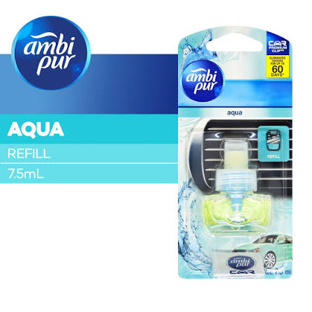 Ambi Pur Pengharum Mobil Aqua Refill 7.5ML