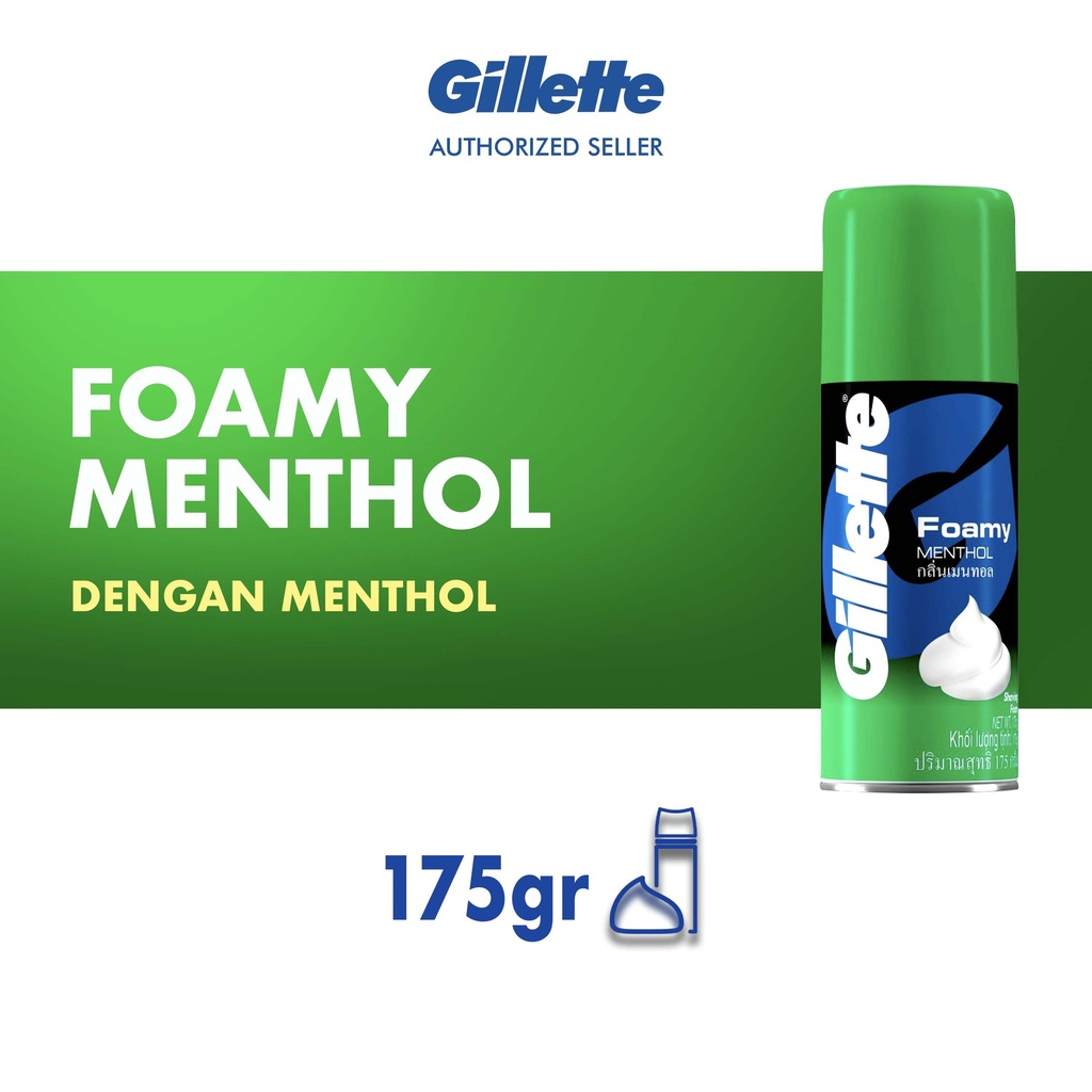 Gillette Foamy Menthol Shaving Foam 175GR