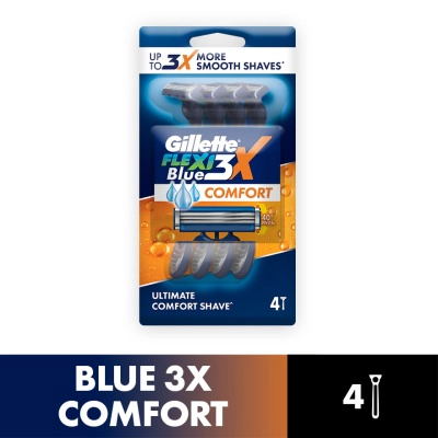 Gillette Flexi Blue 3x Comfort 4PCS