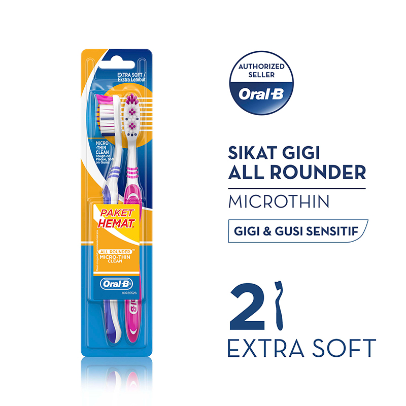 Oral-B Micro-Thin Clean Extra Soft 2PCS