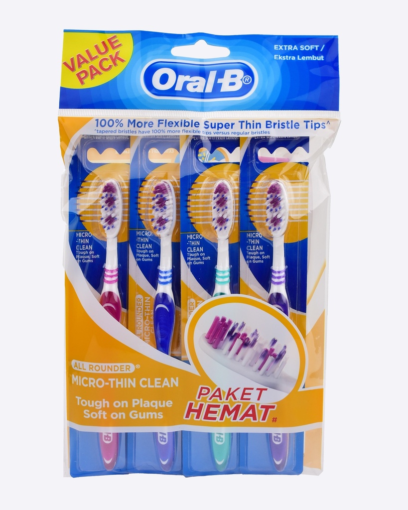 Oral-B Micro-Thin Clean Extra Soft 4PCS