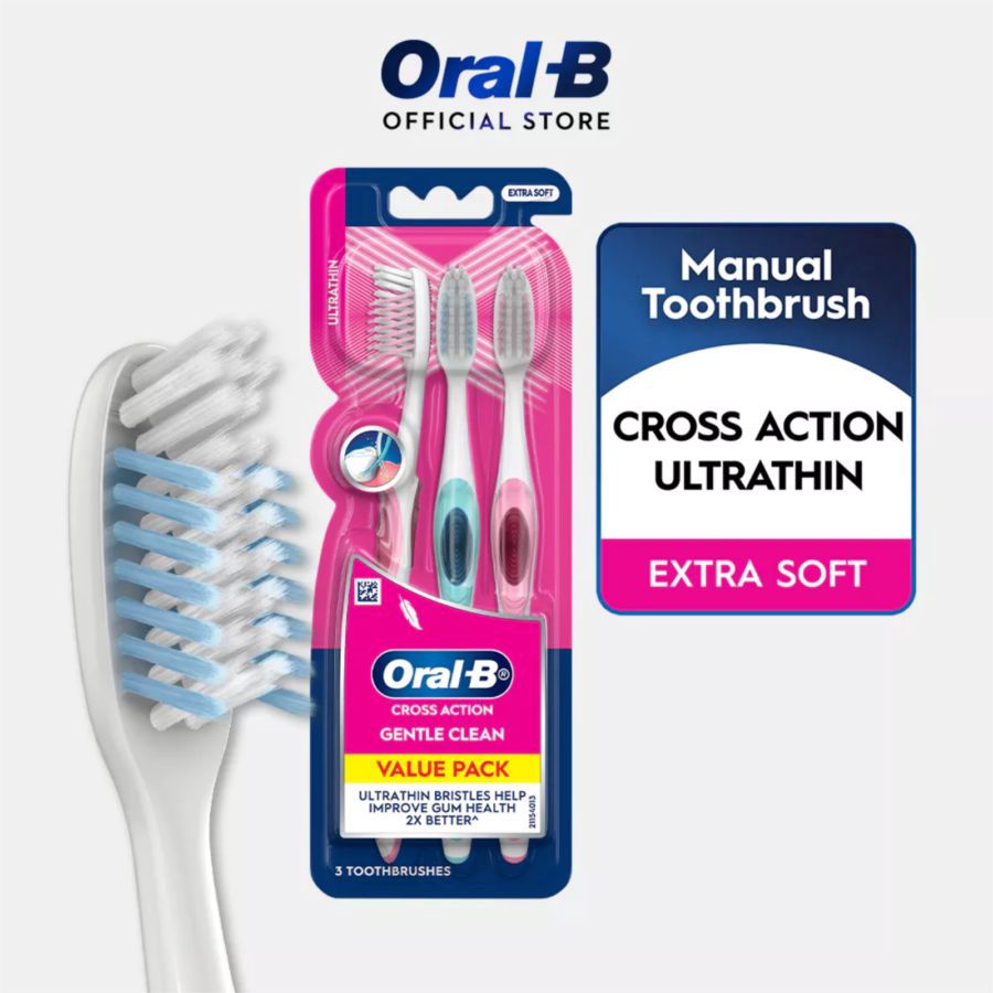 Oral-B Gentle Clean Ultrathin Compact Extra Soft 3PCS