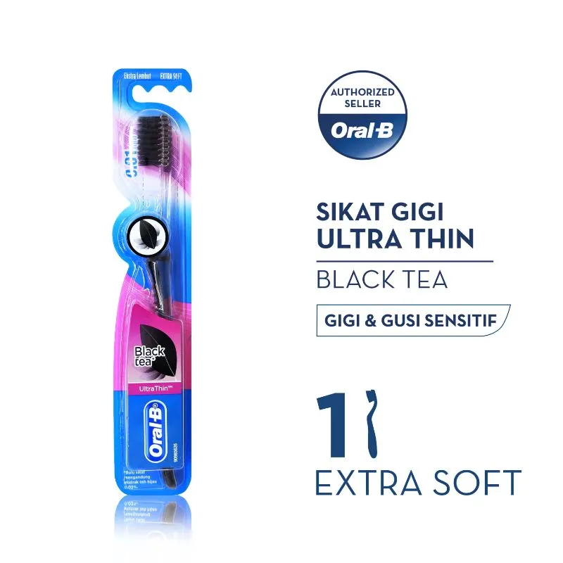 Oral-B Gentle Clean Ultrathin Black Tea Extra Soft 1PCS