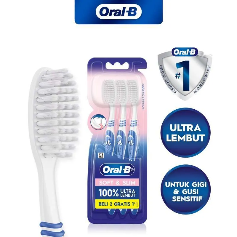 Oral-B Soft & Slim Ultra Soft 3PCS