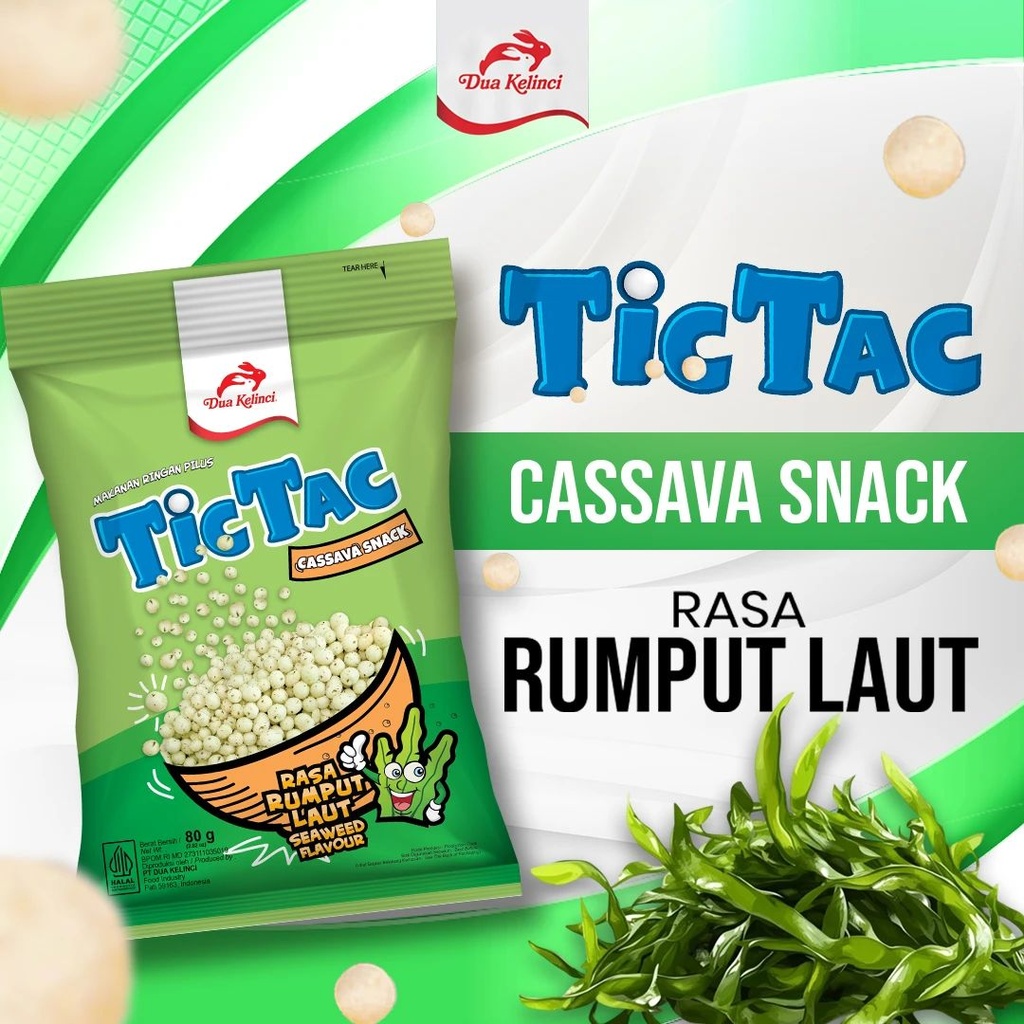 Tic Tac Rasa Rumput Laut 80GR