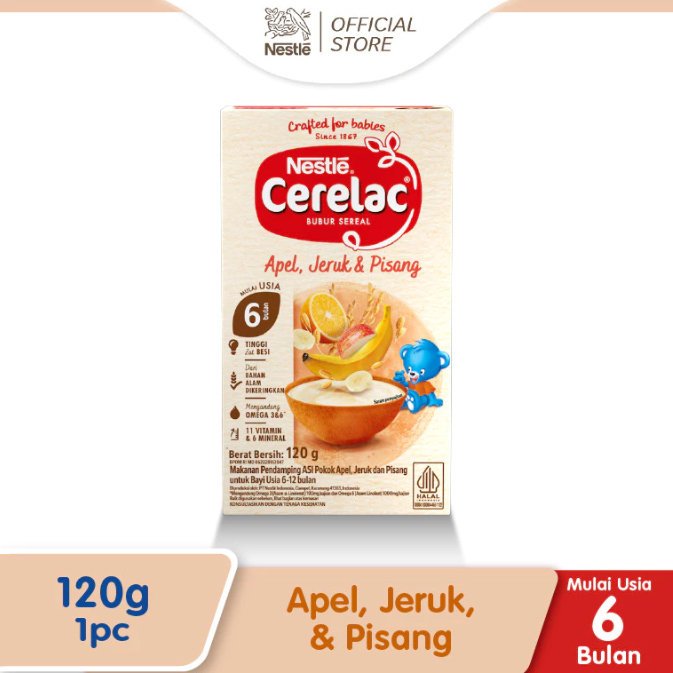 Nestle Cerelac Apel Jeruk & Pisang 120GR