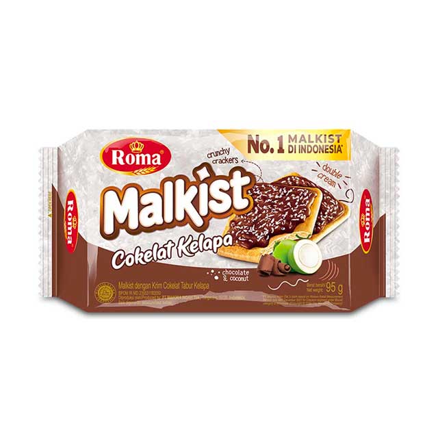 Roma Malkist Cokelat Kelapa 95GR
