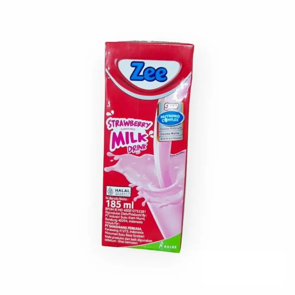 Zee UHT Strawberry Milk 185ML