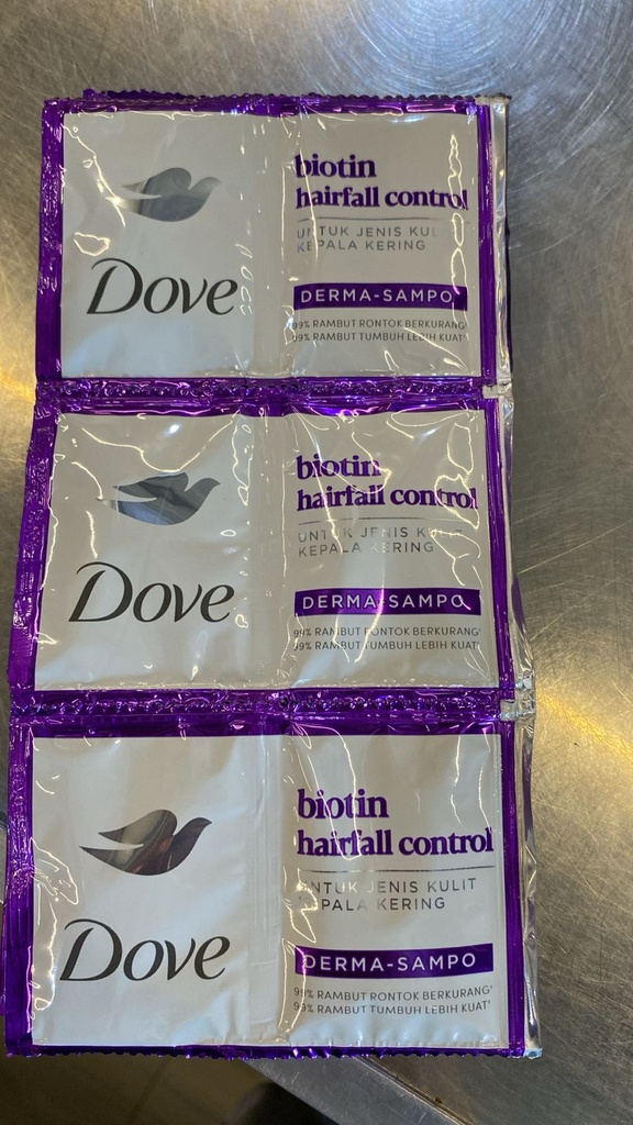 Dove Shampoo Biotin Hairfall Control 10GR
