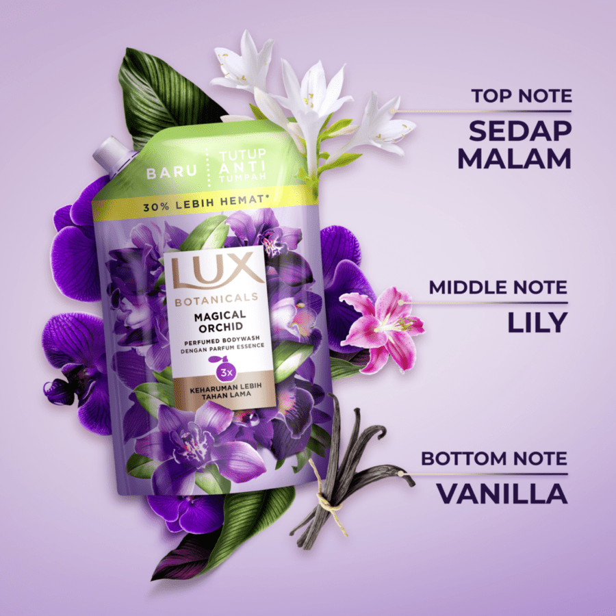 Lux Body Wash Magical Orchid Pch 240ML