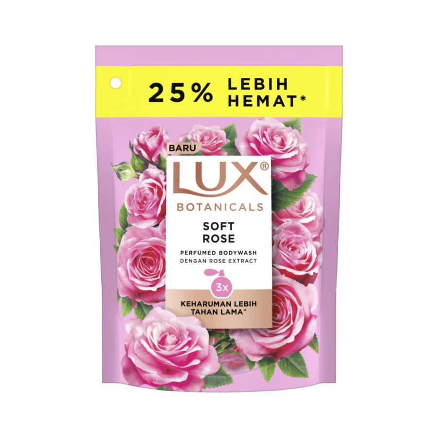 Lux Body Wash Soft Rose Pch 240ML