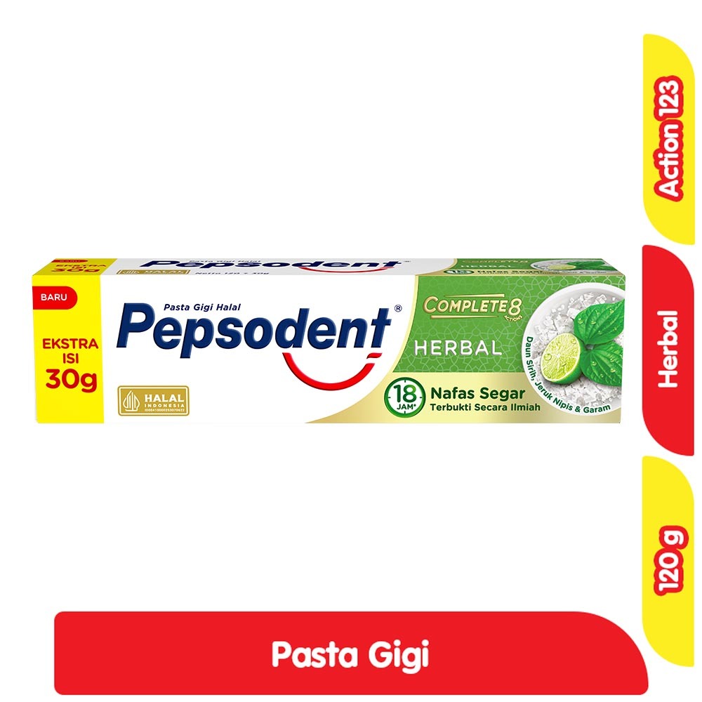 Pepsodent Pasta Gigi Herbal 120GR