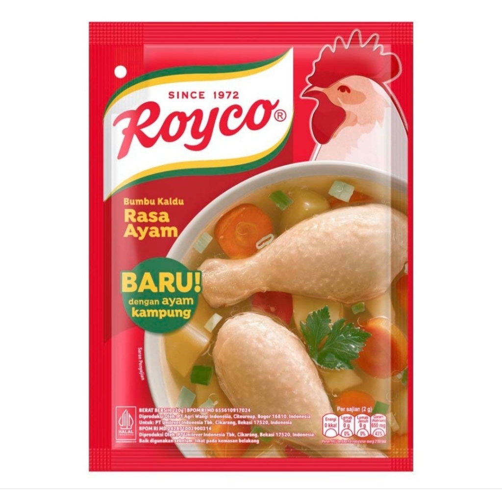 Royco Bumbu Kaldu Rasa Ayam Pch 220GR