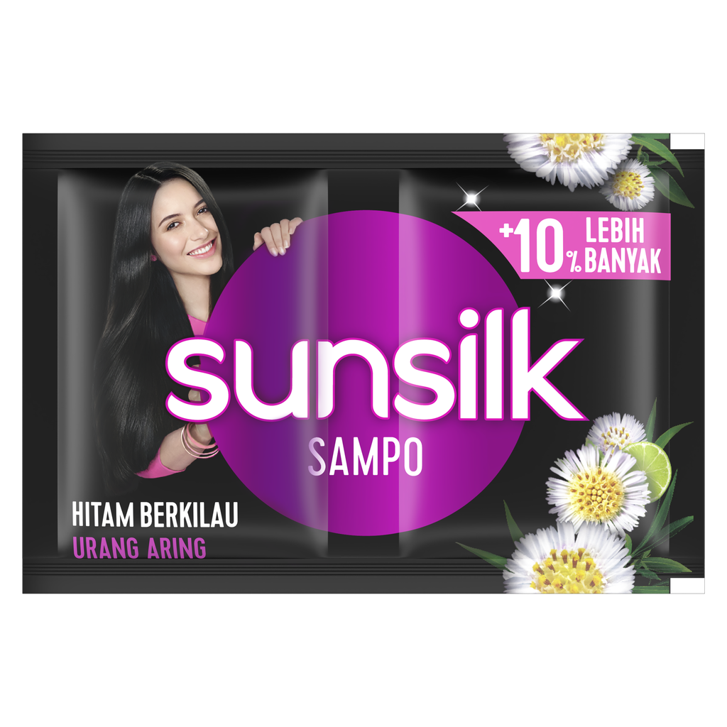 Sunsilk Shampoo Glossy Black 12x10GR