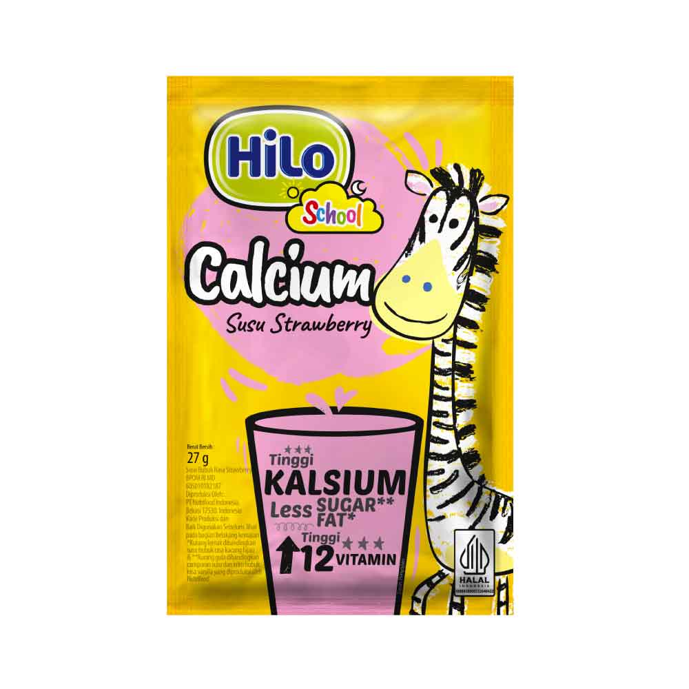 Hilo School Calcium Susu Strawberry 30GR